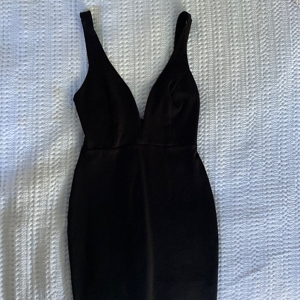 Black mini dress